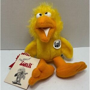 Animal Fair Vintage 1986‎ Zonk Plush Yellow Bird Mascot Sandoz Nutrition 8" NWT